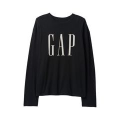 GAP Oversize tričko s logem Černá