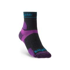 BRIDGEDALE Trail Run UL T2 MS 3/4 Crew Women's, charcoal/purple