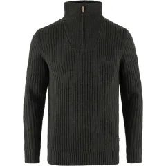 FJÄLLRÄVEN Övik Half Zip Knit M Dark Olive