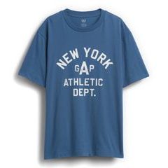 GAP 889500-01 Tričko s logem Athletic Everyday Soft Tmavě modrá