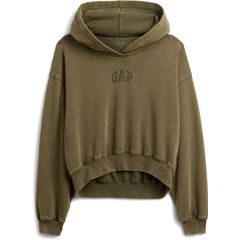 GAP 841725-13 Mikina s kapucí Logo Cropped Zelená