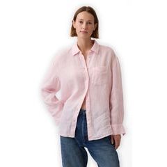 GAP 882924-06 Lněná oversize košile Růžová