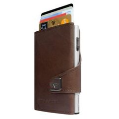 TRU VIRTU Wallet Click & Slide - leather Dakota Cigar Brown