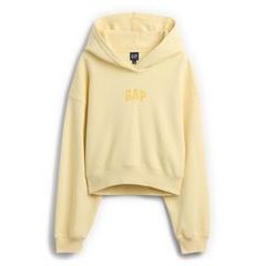 GAP 880827-02 Oversize crop mikina s logem VintageSoft Žlutá