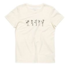 DEVOLD Classic "Flowers" Tee Wmn, White