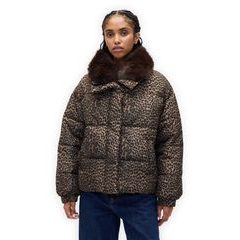 GAP 843302-01 Prošívaná nepromokavá bunda Hnědá
