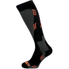 TECNICA Wool ski socks, black/orange