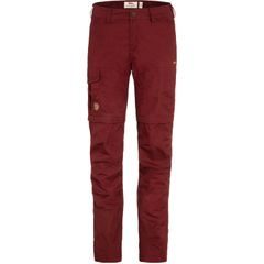 FJÄLLRÄVEN Karla Pro Zip-off Trousers W, Bordeaux Red