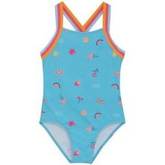 COLOR KIDS Swimsuit W Elastic Straps, AOP-7452-River Blue