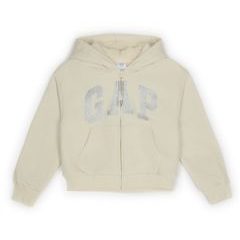 GAP 835294-02 Dětská zateplená sherpa mikina Béžová