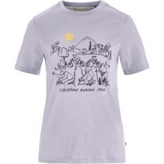 FJÄLLRÄVEN Hoja Lugnt Wool T-shirt W Lavender Mist