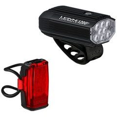 LEZYNE LITE DRIVE 1200+ / KTV DRIVE PRO+ SATIN BLACK / BLACK