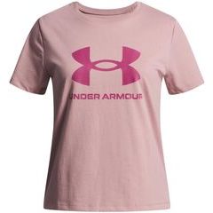 UNDER ARMOUR UA BIG LOGO SS-PNK