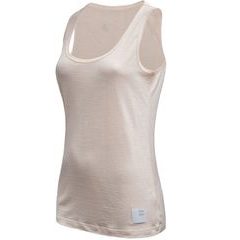 SENSOR MERINO LITE dámské triko bez rukávu mottled beige