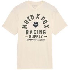 FOX Local Racer Ss Prem Tee Off White