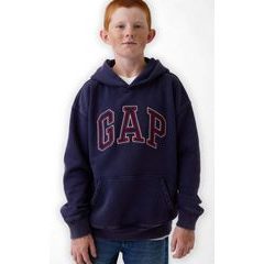 GAP 887099-01 Dětská mikina s logem VintageSoft Tmavě modrá
