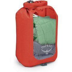 OSPREY DRY SACK 12 W/WINDOW, mars orange