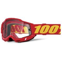 100% ACCURI 2 ENDURO MTB Goggle Red - Clear Lens