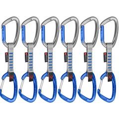 MAMMUT Crag Keylock Wire 10 cm Indicator 6-Pack Quickdraws, silver-ultramarine