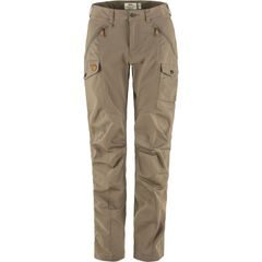FJÄLLRÄVEN Nikka Trousers Curved W Suede Brown