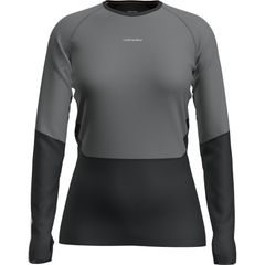 ICEBREAKER Women Mer 200 Oasis+ LS Crewe BLACK/JET HTHR/UNDYED/CB