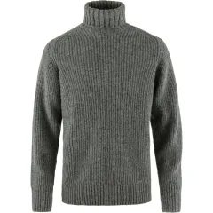 FJÄLLRÄVEN Övik Roller Neck Sweater M, Grey-Melange