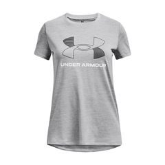 UNDER ARMOUR Tech BL Twist SS, Mod Gray / White