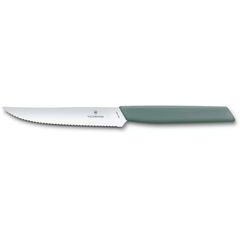VICTORINOX Steak knife Swiss Modern 12 cm sage green