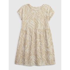 GAP 801377-07 Dětské vzorované šaty Béžová