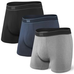 SAXX DAYTRIPPER BB FLY 3PK, black/grey/navy