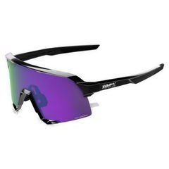 100% S3 - Polished Black - HiPER Polarized Lavender Mirror