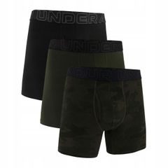 UNDER ARMOUR Ua Performance Cotton - Print 6in - 3pk BAROQUE GREEN