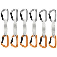 MAMMUT Sender Keylock 12 cm 6-Pack Quickdraws, Light Grey-Gold