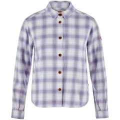 FJÄLLRÄVEN Övik Boxy Flannel Shirt W Eggshell-Lavender Mist