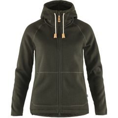 FJÄLLRÄVEN Övik Fleece Hoodie W Deep Forest