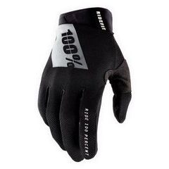 100% RIDEFIT Gloves Black/White