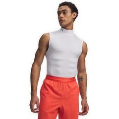 UNDER ARMOUR HG Elite Sleeveless Mock-WHT