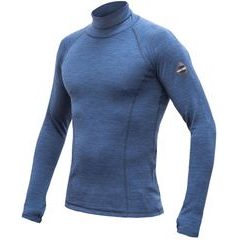 SENSOR MERINO BOLD pánské triko dl.rukáv roll neck cool blue