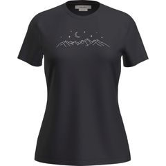 ICEBREAKER W Mer 150 Tech Lite SS Tee Sparkling Sta BLACK