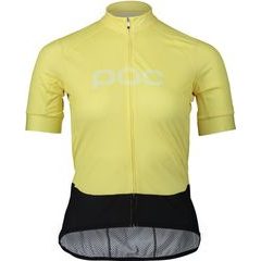 POC W's Essential Road Logo jersey, Lt Sulfur Yellow/Sulfur Yellow