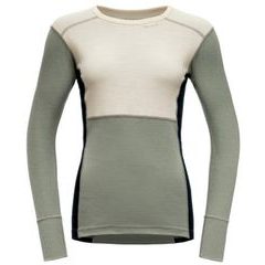 DEVOLD Lauparen Merino 190 Shirt Wmn, Raw White/Fog/Ink