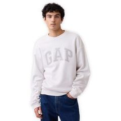 GAP 898181-03 Mikina s logem Unisex Bílá
