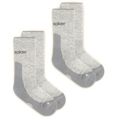 ICEBREAKER Wom Mer Hike+ Light Crew 2 Pack BLIZZARD HTHR/ALLOY