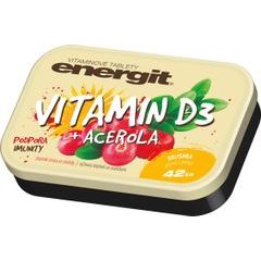 VITAR Energit Vitamin D3, 42 tablet, brusinka