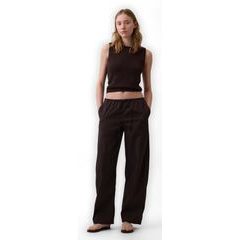 GAP 896423-03 Kalhoty Twill Easy Barrel Hnědá
