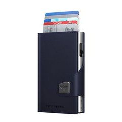 TRU VIRTU Wallet Click & Slide - vegan Bio Apple tmavomodrá