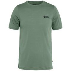FJÄLLRÄVEN Abisko Wool Logo SS M Patina Green