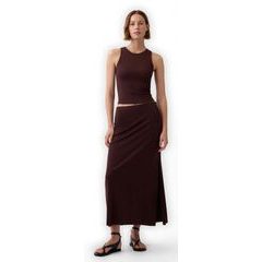 GAP 885160-02 Jersey maxi sukně Hnědá