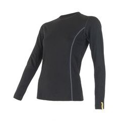 SENSOR MERINO ACTIVE dámské triko dl.rukáv černá