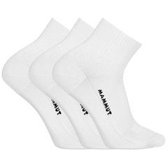 MAMMUT Everyday Quarter Socks 3 Pack white-black